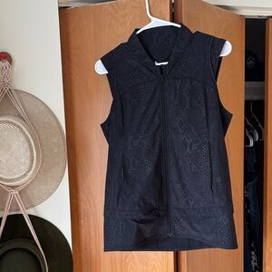 lululemon athletica Midnight Black Patterned Vest